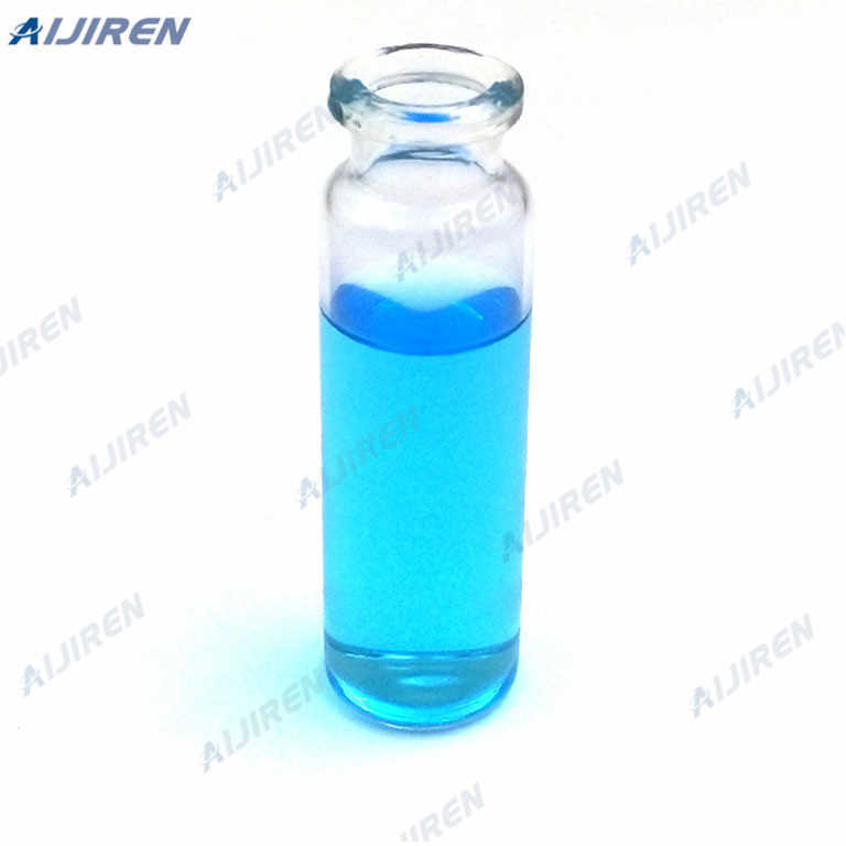 gc aluminium crimp cap vials al crimp borosilicate glass 23mm outer diameter